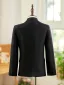 Black Winter Fall Long Sleeve 6-piece Boys Wedding Suits 2025 Body Jewellery Coat Pants Shirt Tie Vest