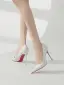 Unieke Blozen Roze Avond Leer Pumps 2025 10 cm Naaldhakken / Stiletto Spitse Neus Pumps Hoge Hakken