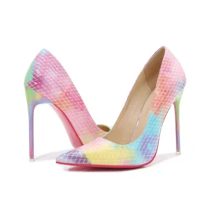 Chic Belle Soirée Multi Couleurs Escarpins 2023 11 Cm Talons Aiguilles À Bout Pointu Escarpins Talons Hauts