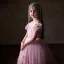 Chic / Beautiful Blushing Pink Appliques Birthday Flower Girl Dresses 2025 A-Line / Princess Scoop Neck Short Sleeve Floor-Length / Long