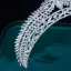 Skromna Białe Rhinestone Cyrkon Ślub Ozdoby Do Włosów Ślubne 2022 Tiara