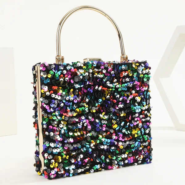 Sparkly Multi-Colors Sequins Cocktail Party Clutch Bags 2023
