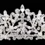 Mooie / Prachtige Hemelsblauw Rhinestone Legering Tiara Bruids Haaraccessoires 2024 Huwelijk