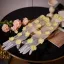 Simple Fait main Jaune Appliques Mariage Gants Mariage 2026 Tulle