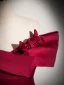 Vintage / Retro Burgundy Satin Prom Dresses 2024 Ball Gown Off-The-Shoulder Sleeveless Backless Floor-Length / Long Prom Formal Dresses