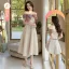 Modest / Simple Beige Bridesmaid Dresses 2022 A-Line / Princess Short Sleeve Backless Tea-length Bridesmaid