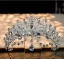 Charmant Blanche Fait main Cristal Accessoire Cheveux Mariage 2024 Alliage
