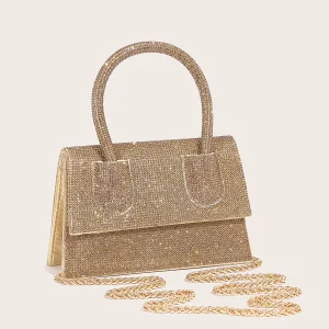 Sparkly Fashion Gold Rhinestone Cocktail Party Evening Party Clutch Bags 2023