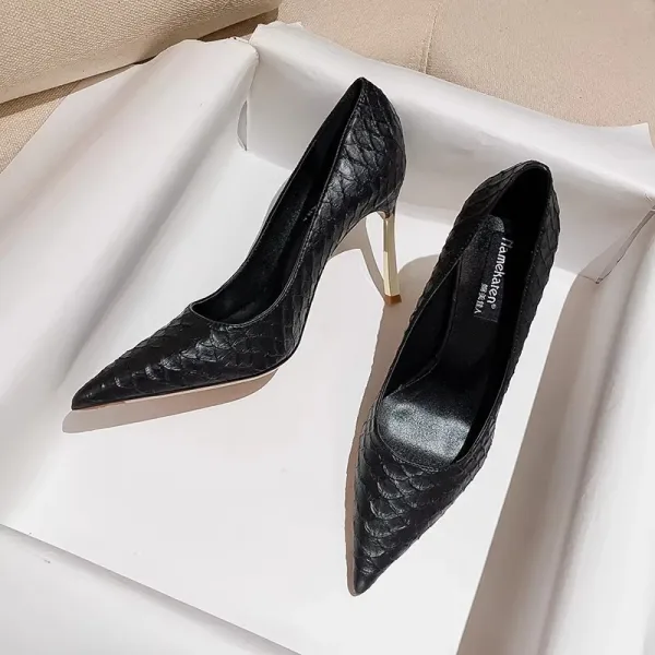 Moda Srebrny Wieczorowe Czółenka 2024 12 cm Szpilki Szpiczaste Czółenka Wysokie Obcasy