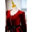 Elegante Bordeaux Velour Suede Winter Galajurken 2023 A lijn Ronde Hals Kralen Strik Gordel Lange Mouwen Lange Gala Gelegenheid Jurken