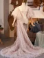 Charming Blushing Pink Tassel Prom Short Sleeve shawl 2025