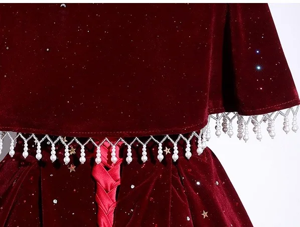 Elegant Burgundy Beading Sequins Velvet Mother Of The Bride Dresses 2025 Ball Gown V-Neck Sleeveless Backless Floor-Length / Long