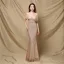 Charming Gold Sequins Evening Dresses 2022 Trumpet / Mermaid Off-The-Shoulder Sleeveless Backless Floor-Length / Long Evening Party Formal Dresses