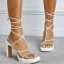 Sexy Orange Street Wear Womens Sandals 2022 X-Strap 11 cm Thick Heels Open / Peep Toe Sandals High Heels