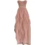 Chic / Beautiful Blushing Pink Cascading Ruffles Prom Dresses 2023 A-Line / Princess Strapless Sleeveless Backless Floor-Length / Long Prom Formal Dresses