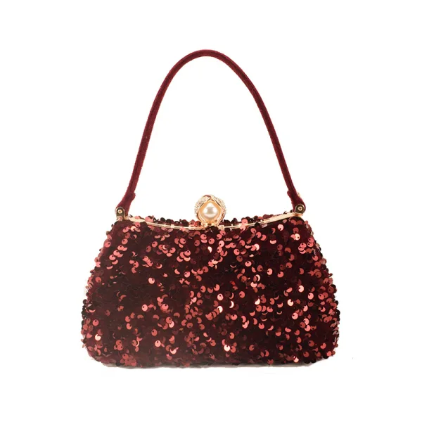 Sparkly Hvit Rhinestone Paljetter Aften Håndveske Clutch Veske 2023