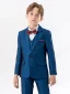 Ocean Blue Wedding 6-piece Boys Wedding Suits 2024 Body Jewellery Coat Pants Shirt Tie Vest