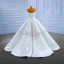 High End Elegante Ivory / Creme Handgefertigt Perlenstickerei Pailletten Brautkleider / Hochzeitskleider 2022 Ballkleid Bandeau Ärmellos Rückenfreies Lange Hochzeit