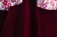 Elegant Burgundy Beading Pearl Sequins Flower Prom Dresses 2024 Velvet Ball Gown Off-The-Shoulder Short Sleeve Backless Sweep Train Prom Formal Dresses