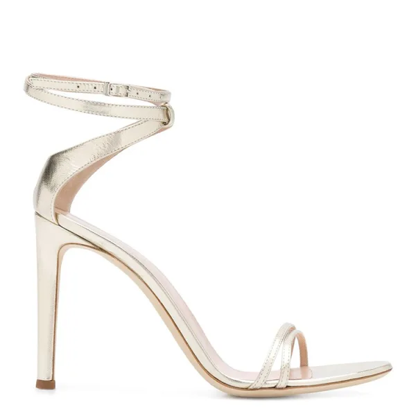 Fashion Brown Street Wear Summer Womens Sandals 2022 Ankle Strap 11 cm Stiletto Heels Open / Peep Toe Sandals High Heels