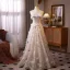 Bling Bling Flower Fairy Champagne Appliques Sequins Prom Dresses 2025 A-Line / Princess Strapless Sleeveless Backless Floor-Length / Long Formal Dresses