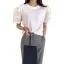 White Pierced Solid Color Cotton Scoop Neck Street Wear Summer Short Sleeve Fashion 2021 Women's Tops