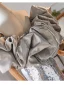 Glitzernden Silber Pailletten Abendkleider 2024 Meerjungfrau Bandeau Rüschen Kurze Ärmel Rückenfreies Sweep / Pinsel Zug Abend Festliche Kleider