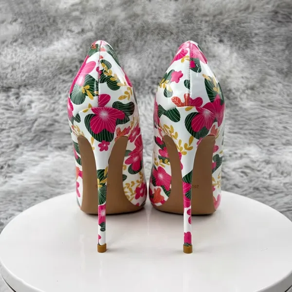 Fancy Multi-Colors Doodle Outdoor / Garden Pumps 2023 12 cm Stiletto Heels Pointed Toe Pumps High Heels