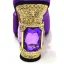 Chic / Beautiful Rhinestone Satin Purple Prom Womens Sandals Clutch Bags 2023 9 cm Open / Peep Toe Crystal Thick Heels Sandals High Heels Clutch Bags