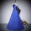 Elegant Black Pearl Bow Prom Dresses 2022 A-Line / Princess Strapless Sleeveless Backless Floor-Length / Long Prom Formal Dresses