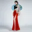 Amazing / Unique Chinese style Burgundy Beading Sequins Lace Flower Velvet Split Front Cheongsam 2025 Trumpet / Mermaid High Neck Short Sleeve Floor-Length / Long Evening Party