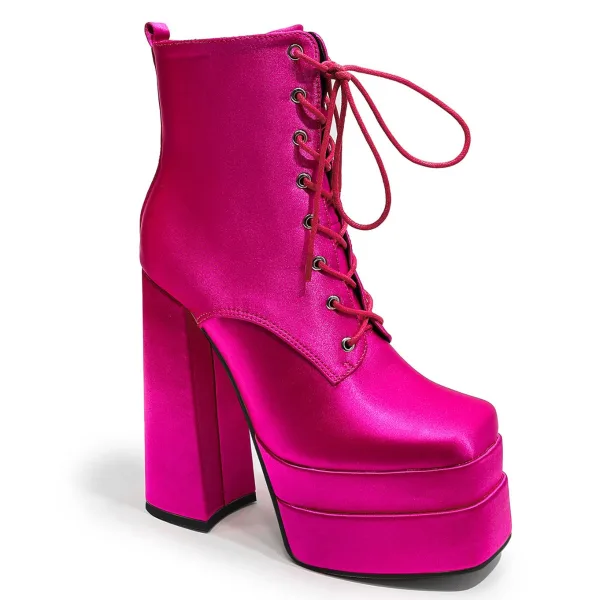 Ungewöhnlich Schwarz Cocktail Stiefel Damen 2023 Wasserdichte 14 cm Thick Heels Quadratische Zehe Stiefel Hochhackige