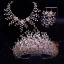 Sparkly Silver Handmade  Rhinestone Bridal Hair Accessories 2023 Alloy Wedding