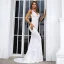 Sexy Vert Citron Paillettes Été Robe De Soirée 2022 Trompette / Sirène Bretelles Spaghetti Sans Manches Dos Nu Train De Balayage Soirée Robe De Ceremonie