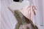 Fashion Blushing Pink Printing Prom Dresses 2024 A-Line / Princess Bow Strapless Sleeveless Backless Floor-Length / Long Prom Formal Dresses