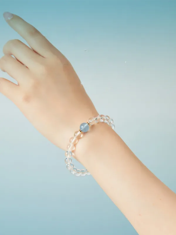 Chic / Belle Blanche Fait main Cristal Naturel Bracelets Accessorize 2025