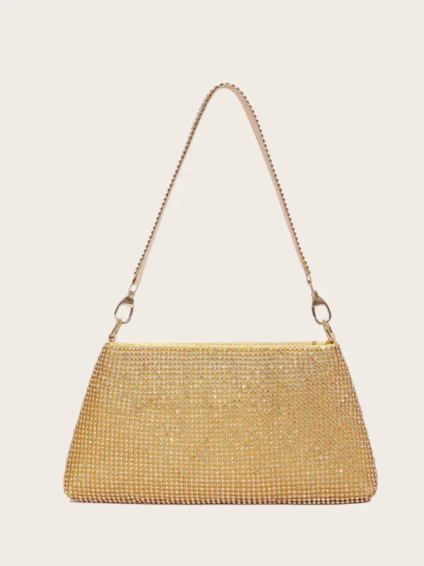 Scintillantes Doré Mode Faux Diamant Soirée Pochette 2023