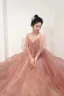 Charming Blushing Pink Beading Ruffle Evening Dresses 2023 A-Line / Princess Spaghetti Straps Bow Sleeveless Backless Evening Party Floor-Length / Long Formal Dresses