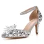 Cinderella Champagne Crystal Wedding Shoes 2022 Rhinestone Ankle Strap 7 cm Stiletto Heels Pointed Toe Wedding Shoes High Heels