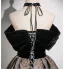 Sexy Black Glitter Prom Dresses 2024 Ball Gown Strapless Sleeveless Backless Floor-Length / Long Prom Formal Dresses