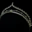 Eenvoudige Zilveren Rhinestone Legering Zirkonium Tiara Bruids Haaraccessoires 2022 Huwelijk Tiara