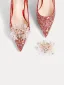 Chinese style Sparkly Red Rhinestone Sequins Wedding Shoes 2024 10 cm Stiletto Heels Pointed Toe Wedding Pumps High Heels