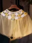Chic / Beautiful Yellow Lace Flower Prom Tulle shawl 2025