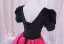 Vintage / Retro Ethnic Fuchsia Beading Prom Dresses 2024 Ball Gown Scoop Neck Floor-Length / Long Polyester Backless Prom Short Sleeve Formal Dresses