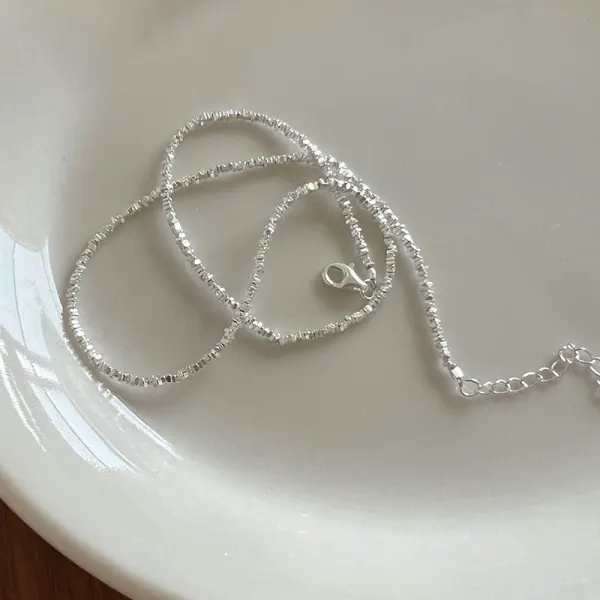 Modest / Simple Silver Sterling Silver Necklaces Accessories 2023
