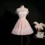 Sexy Rougissant Rose Anniversaire Courte Robe De Fête 2022 Princesse Bustier Plumes Sans Manches Dos Nu Ceinture Robe De Ceremonie