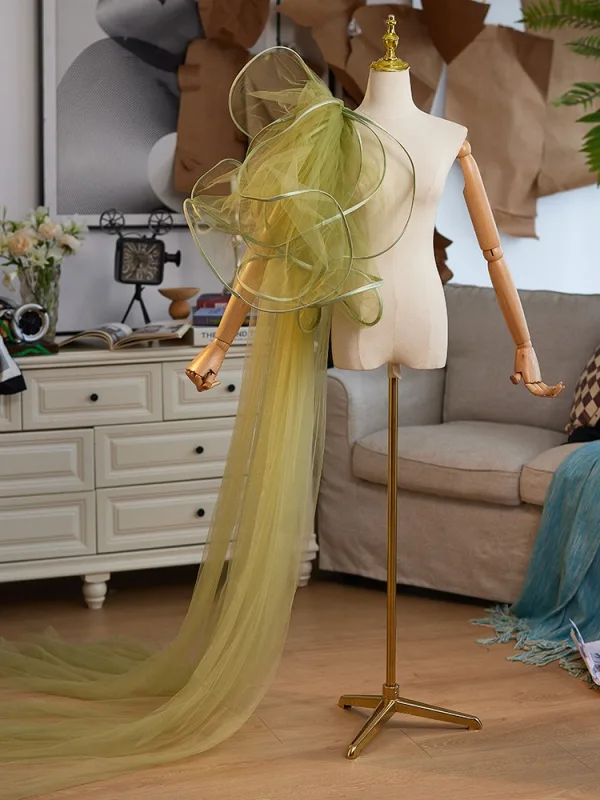 Mode Vert Cendré Promo Tulle Châles 2025