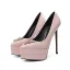 Mote Rød Lær Aften Pumps 2022 Patent Lær 13 cm Stiletthæler Spisse Pumps Høyhælte