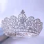 Barokowy Srebrny Rhinestone Ślub Korona 2022 Cyrkon Stop Ozdoby Do Włosów Ślubne