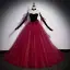 Charmant Burgunderrot Pailletten Abendkleider 2022 Ballkleid Bandeau Ärmellos Rückenfreies Sweep / Pinsel Zug Abend Festliche Kleider